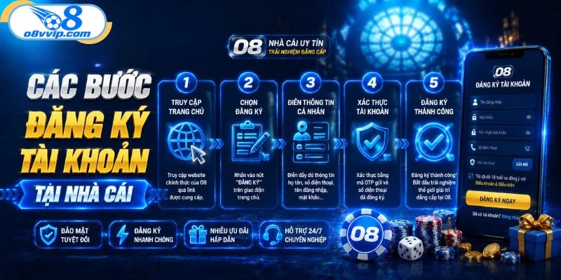 Các bước đăng ký tài khoản tại nhà cái