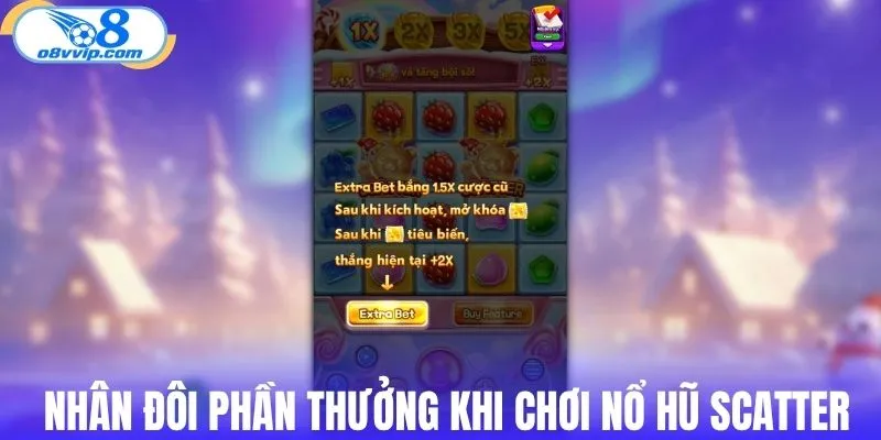 Nhân đôi phần thưởng khi chơi nổ hũ Scatter