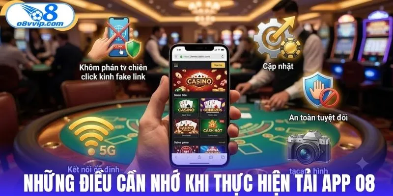 Những điều cần nhớ khi thực hiện tải app O8